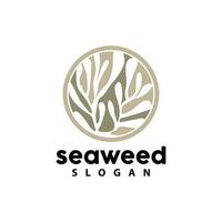 alga marina logo, subacqueo pianta vettore, semplice foglia disegno, illustrazione modello simbolo icona vettore
