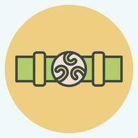 icona cintura. relazionato per celtico simbolo. colore compagno stile. semplice design modificabile. semplice illustrazione vettore