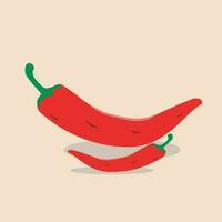 rosso chili arte illustrazione gratuito Scarica vettore