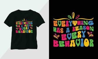 autismo maglietta design concetto. tutti disegni siamo colorato e creato utilizzando nastro, enigmi, amore, eccetera vettore