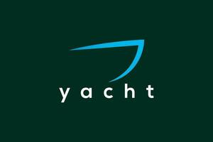 yacht logo design vettore modello