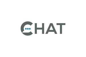 chat logo design vettore modello