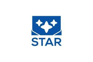 stella logo design vettore modello