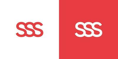 lettera S S S logo design vettore modello