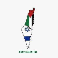 illustrazione vettore di Palestina la libertà campagna, con Israele bandiera, Perfetto per Stampa eccetera