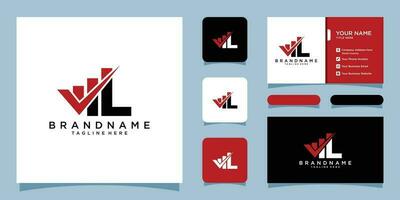 finanziario logo design modello vettore con attività commerciale carta design premio vettore