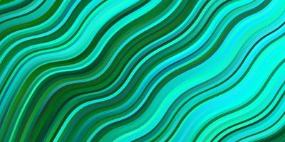 sfondo vettoriale verde chiaro con curve illustrazione colorata nuova di zecca con motivo a linee piegate per opuscoli aziendali opuscoli