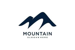 montagna logo vettore design idea con moderno stile