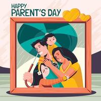 immagine per il concetto di giorno dei genitori felici vettore