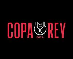 copa del rey simbolo logo astratto design vettore illustrazione con nero sfondo