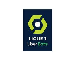 ligue 1 uber mangia Francia logo simbolo astratto design vettore illustrazione