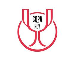 copa del rey logo con nome simbolo astratto design vettore illustrazione