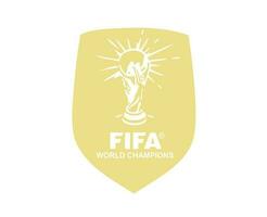 fifa mondo campione distintivo logo simbolo astratto design vettore illustrazione