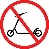 no scooter equitazione permesso icona vettore
