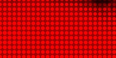modello vettoriale rosso scuro con cerchi illustrazione astratta con macchie colorate in stile natura modello per tende da parati
