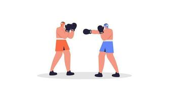 boxe sport illustrazione concetto vettore