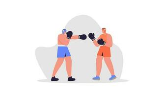 boxe sport illustrazione concetto vettore