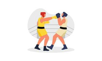 boxe sport illustrazione concetto vettore
