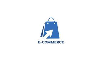 e-commerce logo collezione vettore