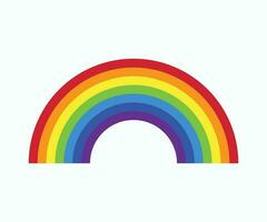 arcobaleno vettore icona. colorato arcobaleno icona