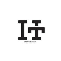 lettera h c t con classico forma negativo spazio monogramma creativo logo. h logo. c logo. t logo vettore
