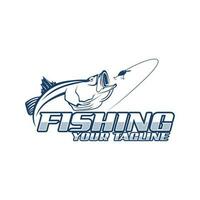 vettore logo pesca