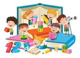 concept design per l'educazione dei bambini vettore