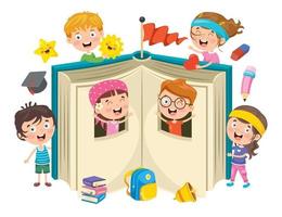 concept design per l'educazione dei bambini vettore