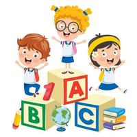 concept design per l'educazione dei bambini vettore