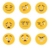 set di disegno vettoriale emoji
