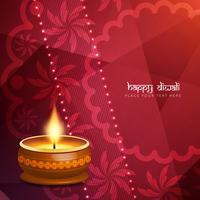 Bello fondo di saluto felice astratto di Diwali vettore