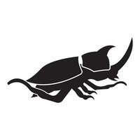 corno scarafaggio icona logo, illustrazione design modello vettore. vettore
