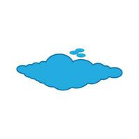 nube illustrazione logo icona vettore piatto design