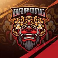 barong esport portafortuna logo design vettore