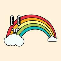 arcobaleno vettore arte, illustrazione, icona e grafico