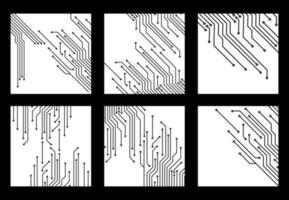 impostato di stampato circuito tavola. digitale circuito tavola. impostato di elettrico circuito tavola sfondo. elettrico circuito tavola vettore. digitale elettrico circuito connessione sistema. microelettronica circuiti. vettore