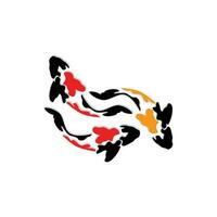 koi pesce logo disegno, Cinese fortunato e trionfo ornamentale pesce vettore, azienda marca oro pesce icona vettore