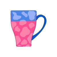 bar tazza ceramica cartone animato vettore illustrazione