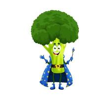 cartone animato Halloween broccoli procedura guidata divertente personaggio vettore