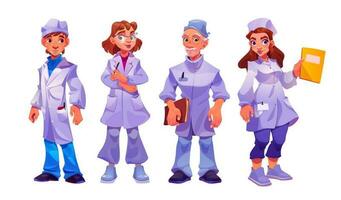 ospedale personale, medici e infermieri squadra vettore