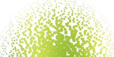 sfondo vettoriale giallo verde chiaro in stile poligonale illustrazione colorata con motivo a rettangoli e quadrati sfumati per pagine di destinazione di siti Web
