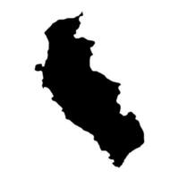 ica carta geografica, regione nel Perù. vettore illustrazione.