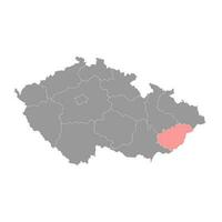 zlin regione amministrativo unità di il ceco repubblica. vettore illustrazione.