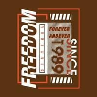 la libertà restare vero slogan grafico tipografia, moda t camicia, design vettore, per pronto Stampa, e altro uso vettore