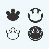 cane logo e icona animale vettore illustrazione design grafico