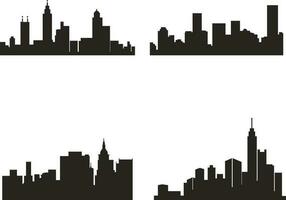 vettore città silhouette illustrazione. per design decorazione.vettore professionista