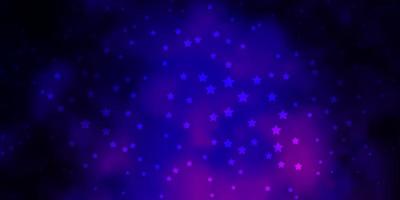 trama vettoriale rosa viola scuro con bellissime stelle sfocatura design decorativo in stile semplice con design a stelle per la promozione della tua attività