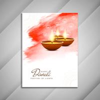 Disegno astratto Happy Diwali brochure; vettore