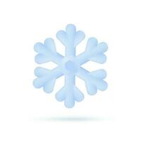 3d tempo metereologico previsione icone i fiocchi di neve nel un' freddo inverno. 3d illustrazione. vettore