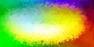 sfondo poligonale vettoriale multicolore chiaro